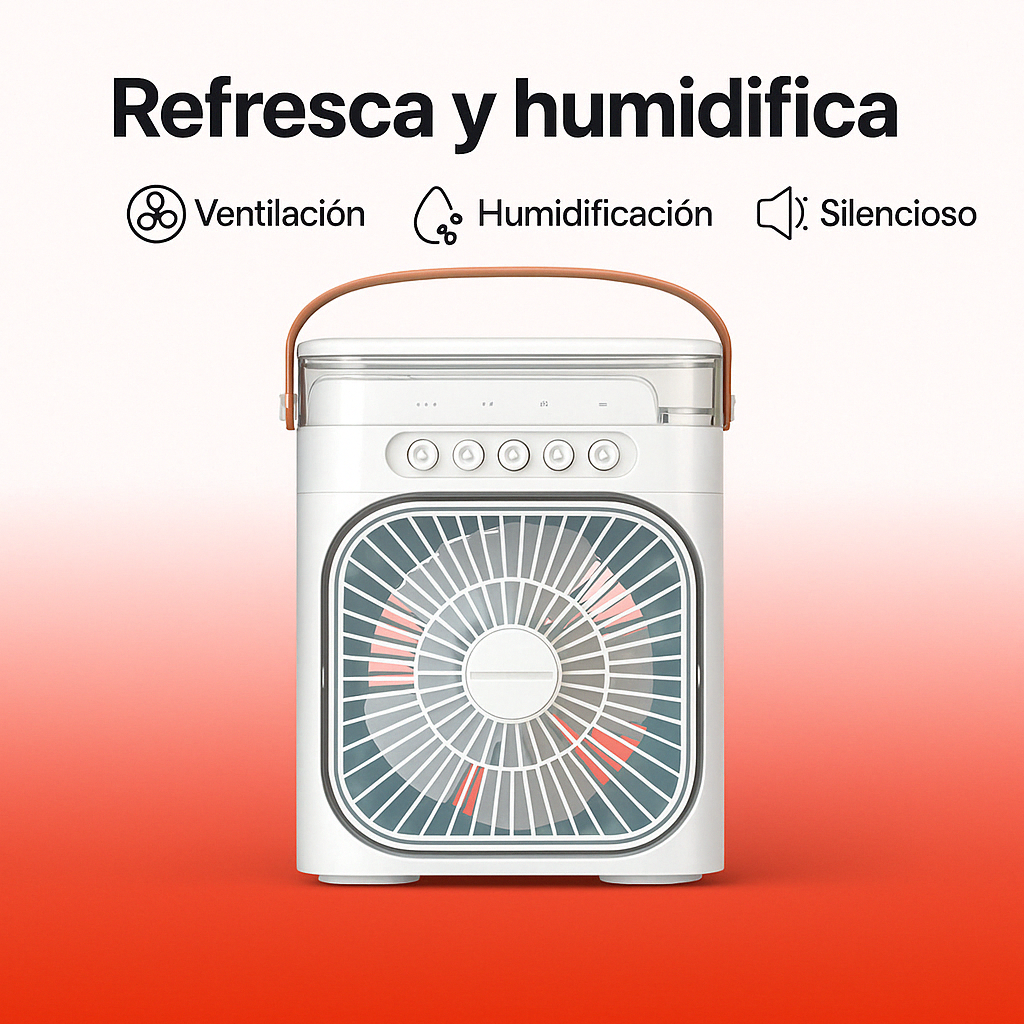 ABANICO/ MINI VENTILADOR DE AIRE CON HUMIFICADOR