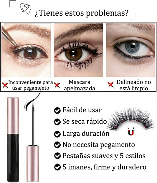 Pestañas Magnéticas Premium – Volumen Natural al Instante 👁️