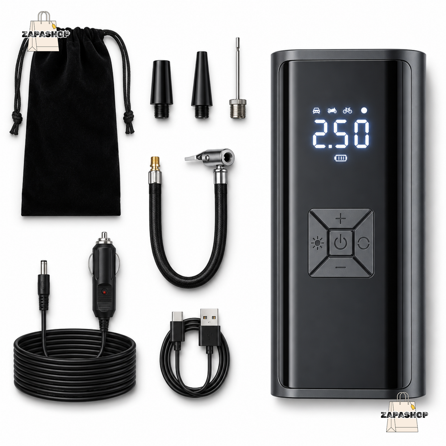 COMPRESOR DE AIRE CON WIRELESS DIGITAL EG-216
