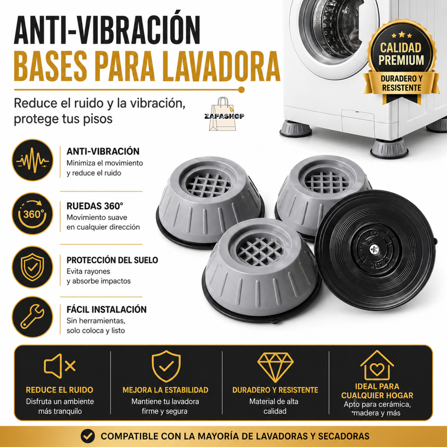 Soporte para Lavadora™ — 2 por el Precio de 1