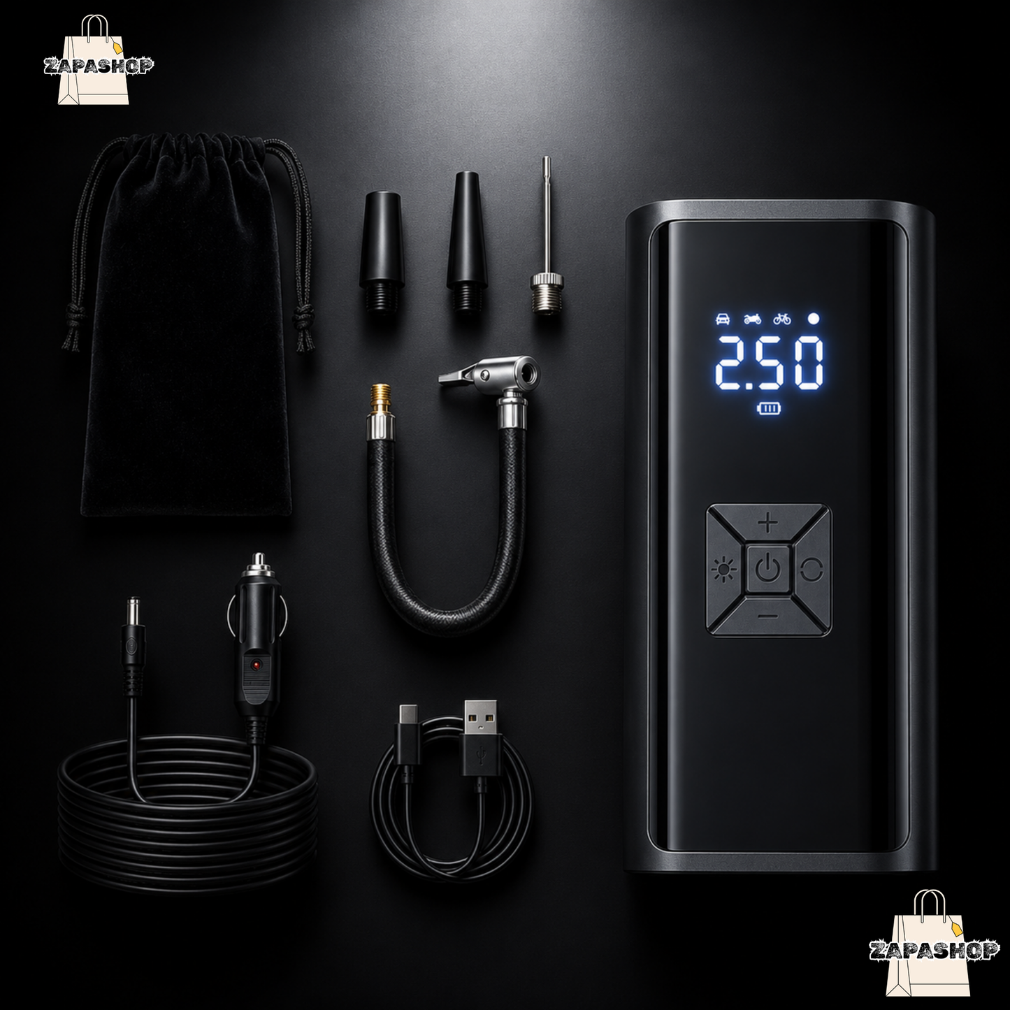 COMPRESOR DE AIRE CON WIRELESS DIGITAL EG-216