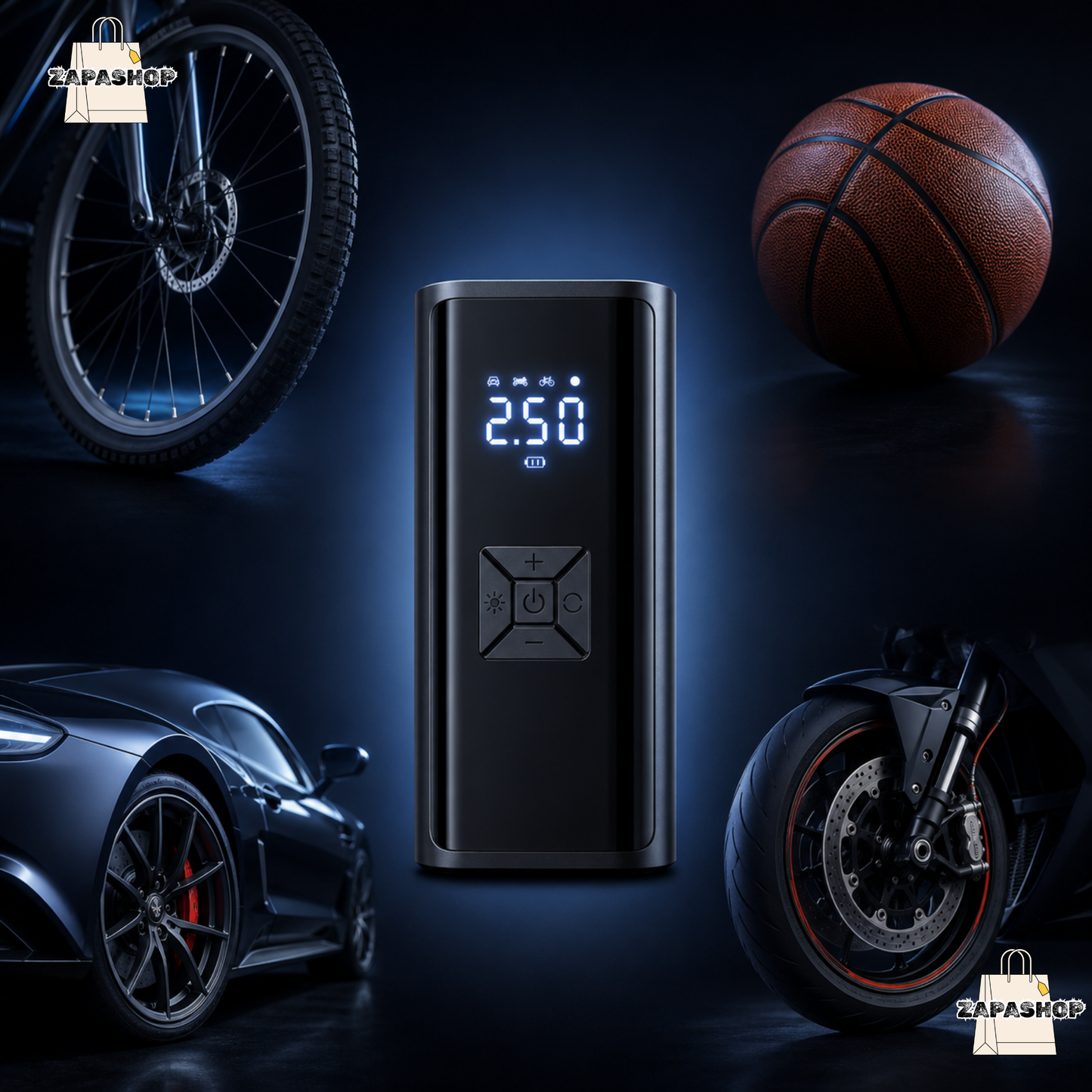 COMPRESOR DE AIRE CON WIRELESS DIGITAL EG-216