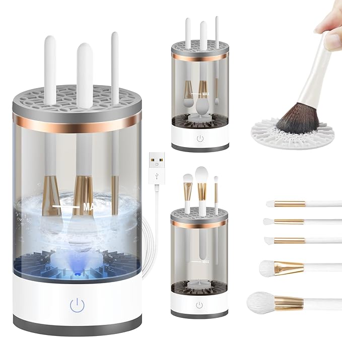 MÁQUINA LIMPIADORA DE BROCHAS DE MAQUILLAJE