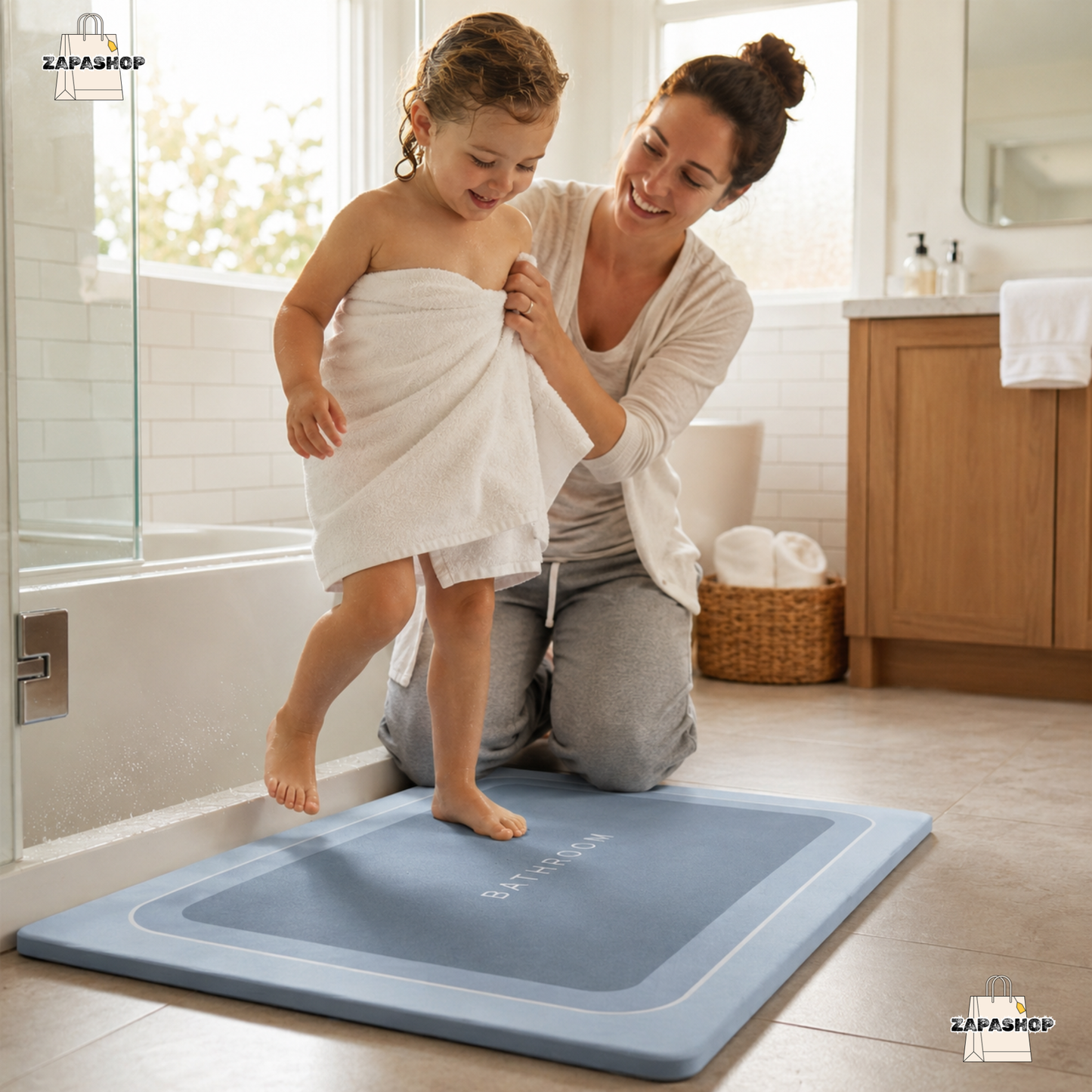 ALFOMBRA DE BAÑO SUPER ABSORBENTE.
