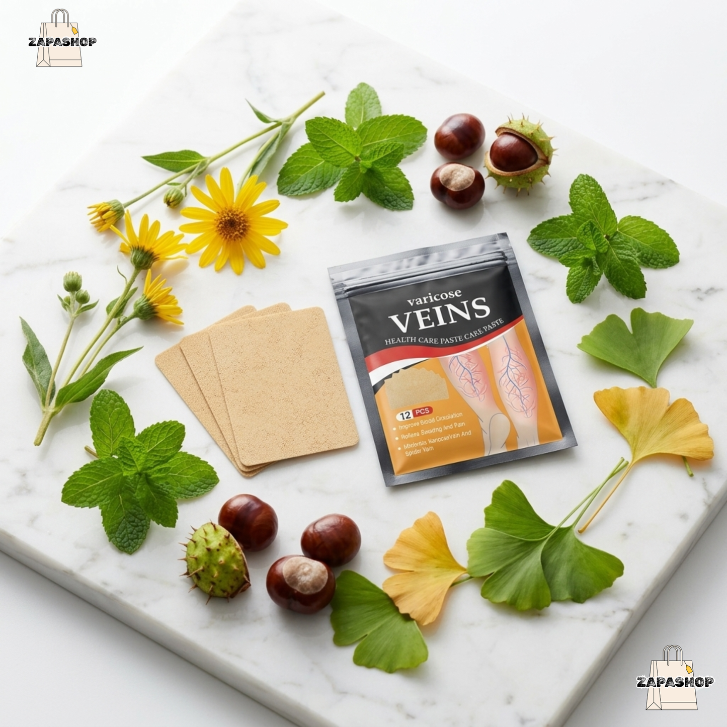 🌿 Parches para Várices — Alivio Natural, Piernas Ligeras desde la Primera Noche