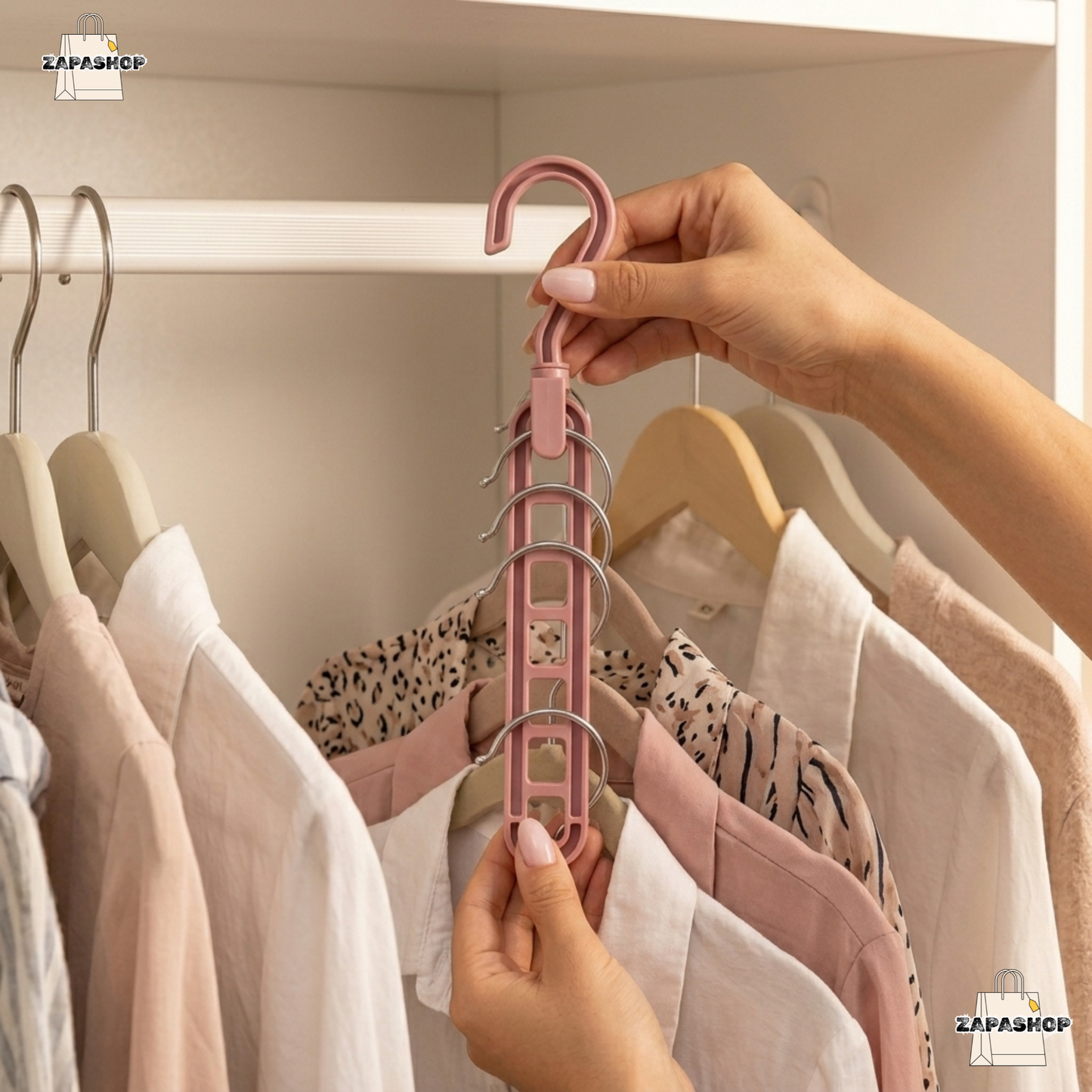 Perchas Organizadoras 5 en 1 — Más Espacio, Más Orden