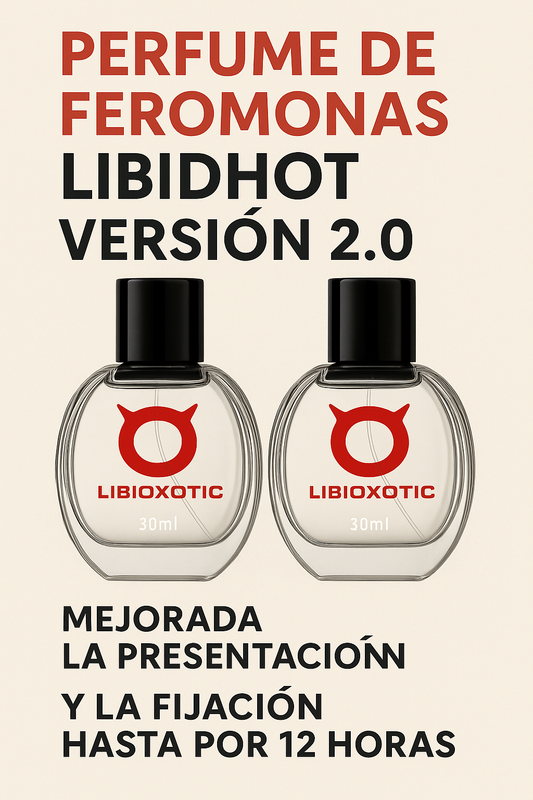 PERFUME DE FEROMONAS LIBIDHOT VERSIÓN 2.0 MEJORADA LA PRESENTACIÓN Y LA FIJACIÓN HASTA POR 12 HORAS