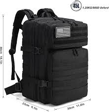 MOCHILA TACTICA (NEGRA)