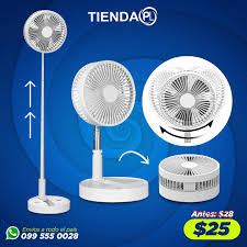 ABANICO RECARGABLE DE ESCRITORIO 4 EN 1 Y PEDESTAL EXTENSIBLE MY-027 MD