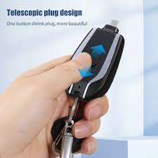 LLAVERO CARGADOR PARA IPHONE NEGRO