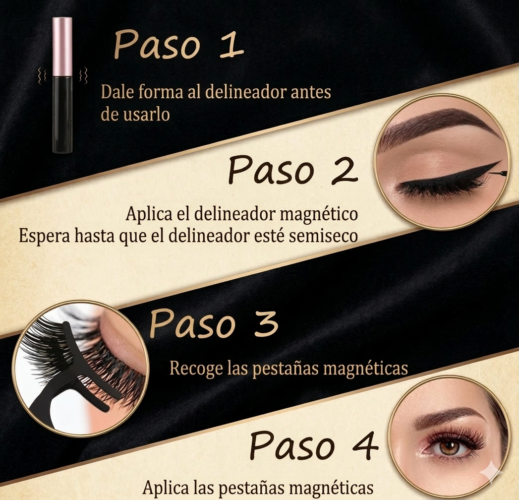 Pestañas Magnéticas Premium – Volumen Natural al Instante 👁️